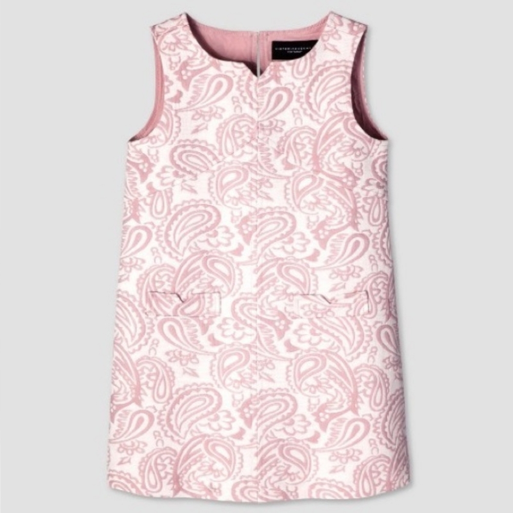 Victoria Beckham Target Blush Jacquard Shift Dress